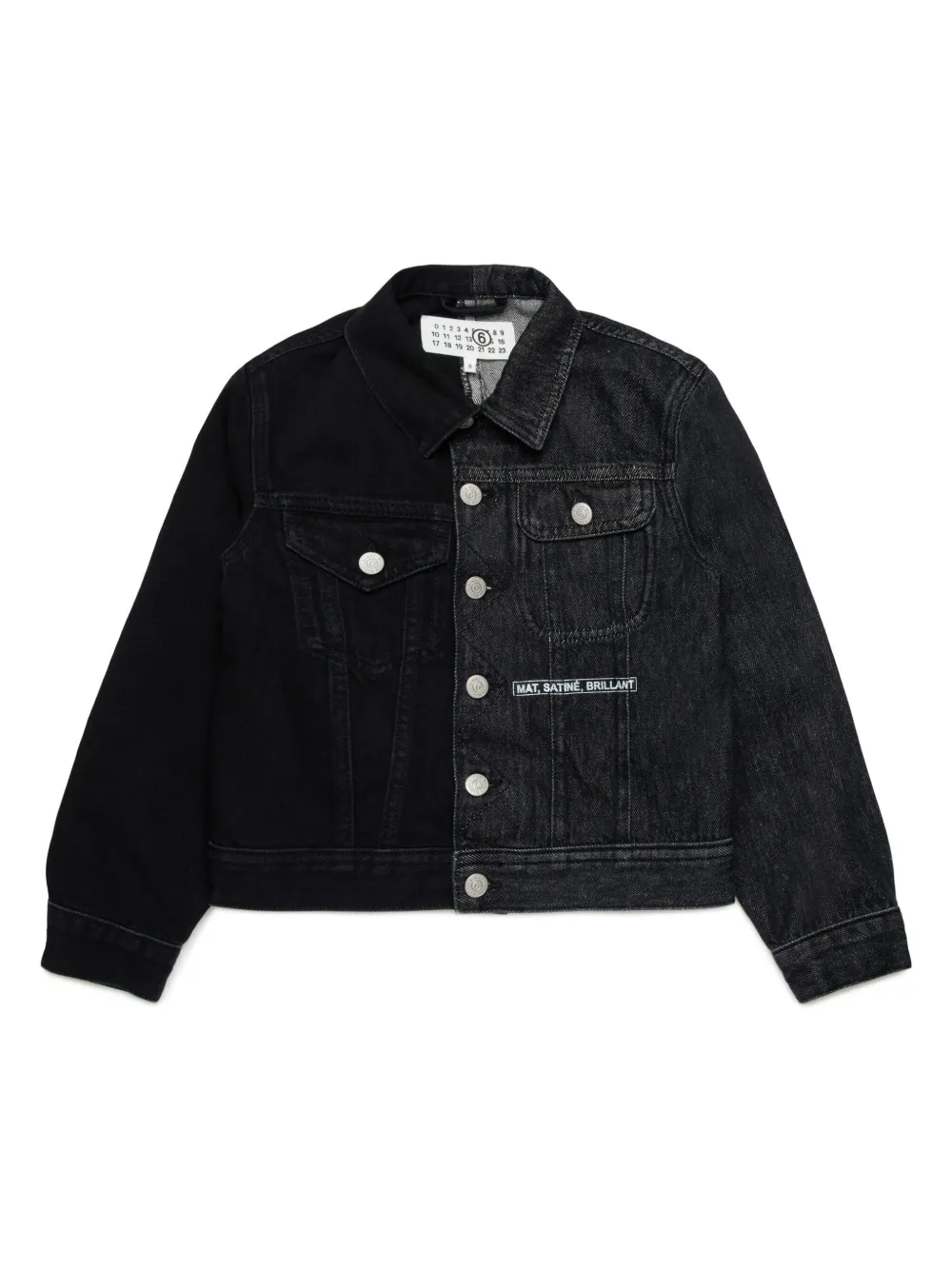 

Джинсовая куртка MM6 Maison Margiela Kids, черный