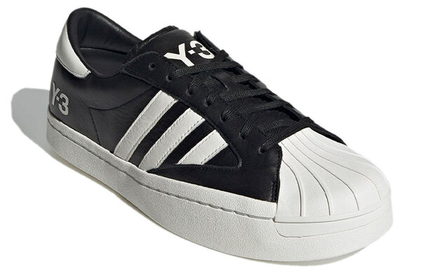 Кроссовки adidas Y-3 Yohji Star 'Black White', черный — фото 3