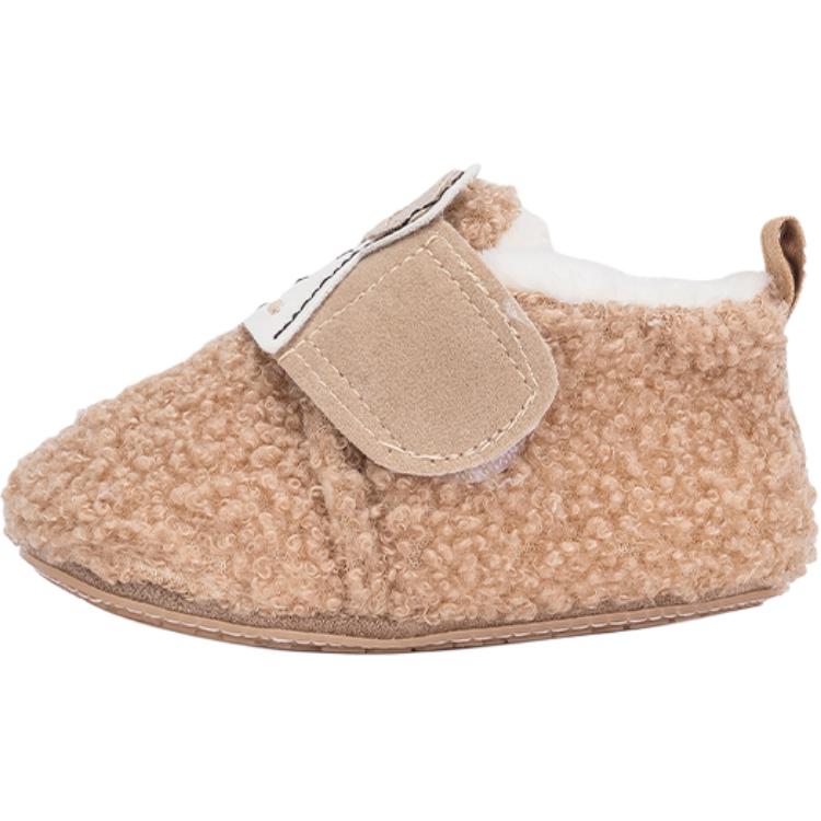 

Скользящие противоударные легкие утепленные ботинки с амортизацией для малышей pre walking EBMINI, Coffee