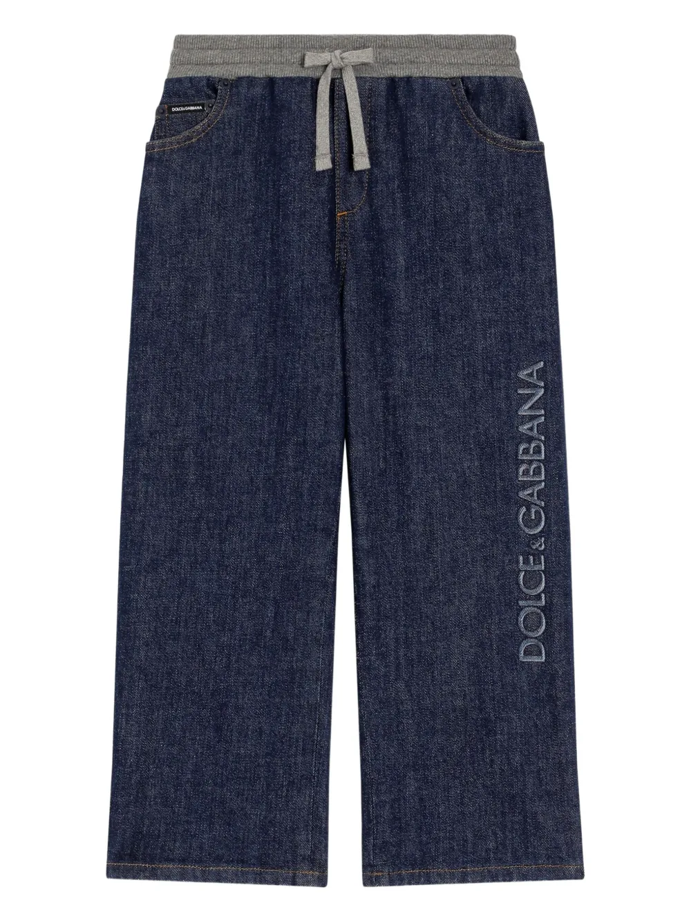 

Джинсы с кулиской Dolce & Gabbana Kids, синий