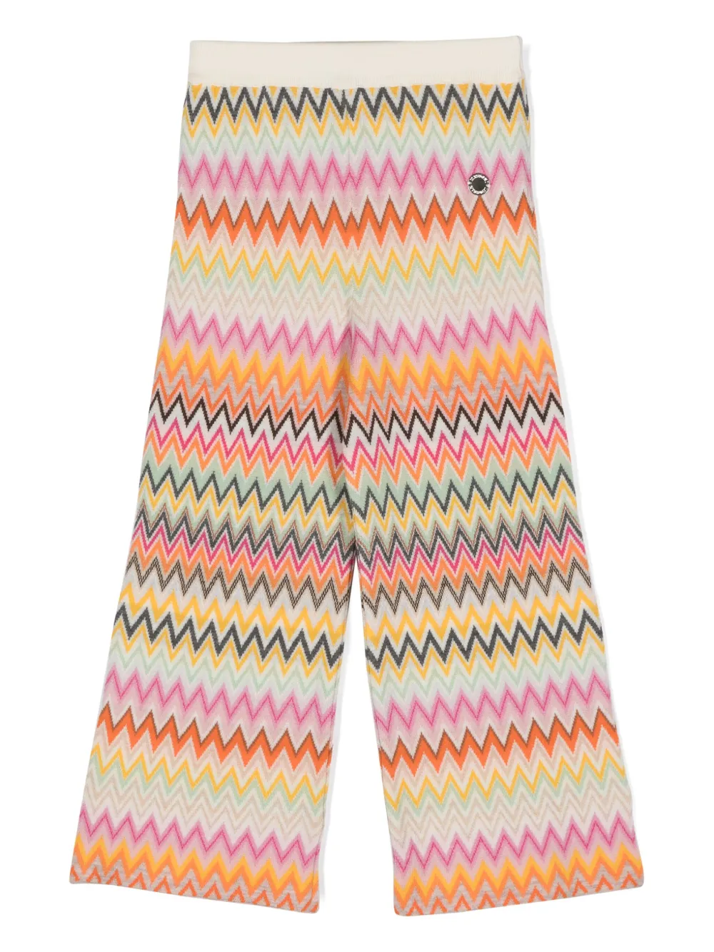 

Брюки с узором зигзаг Missoni Kids, белый