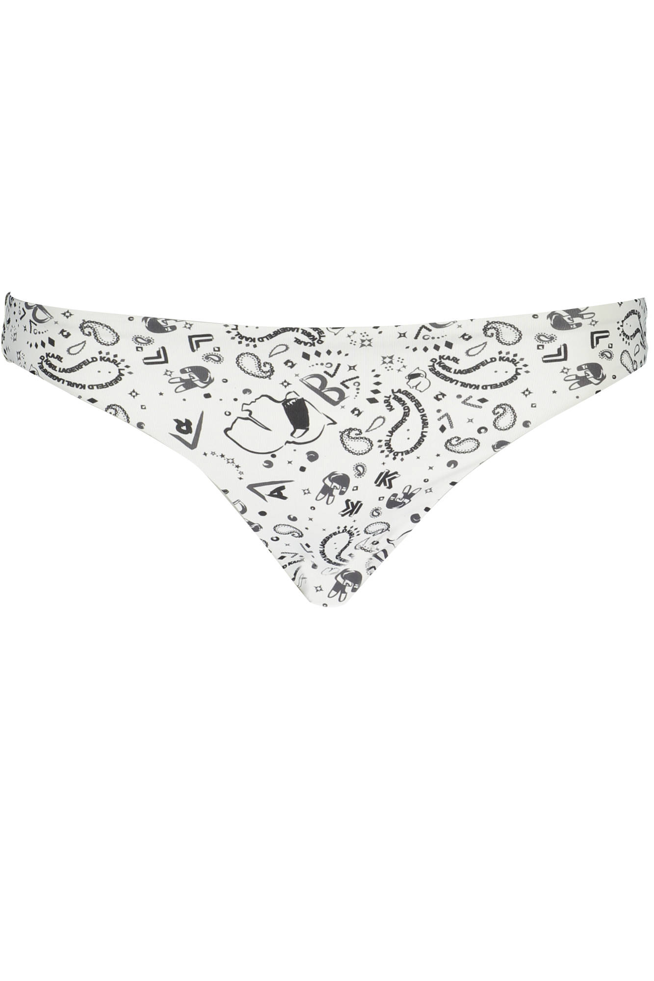 

Плавки женские Karl Lagerfeld Beachwear пляжные с контрастным принтом, белый