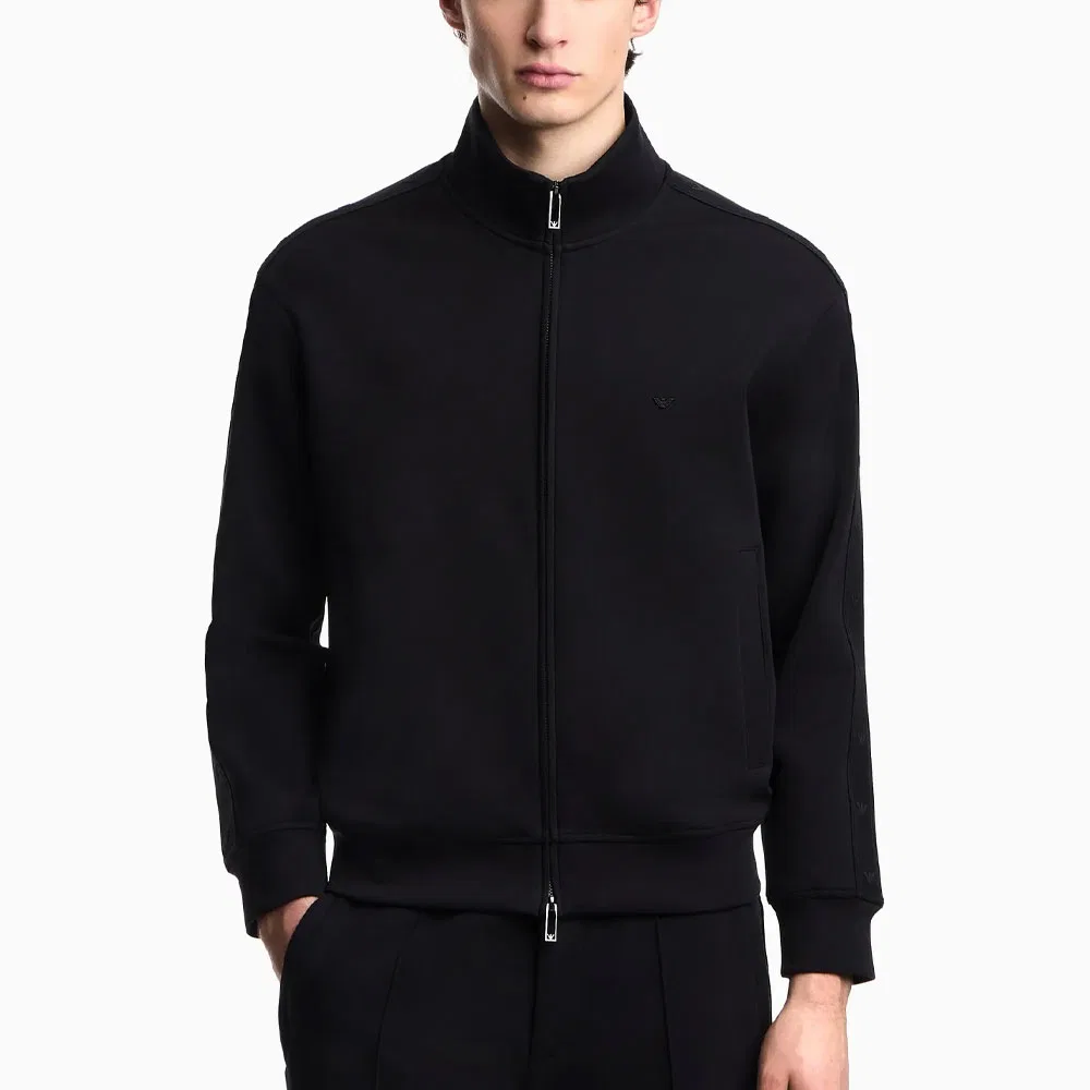 Свитшот на молнии Emporio Armani черный — фото 3