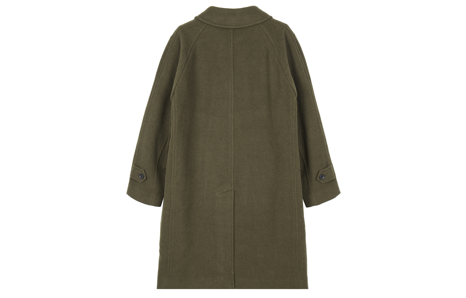 UNIQLO Оливковое зеленое пальто унисекс, Olive Green — фото 4
