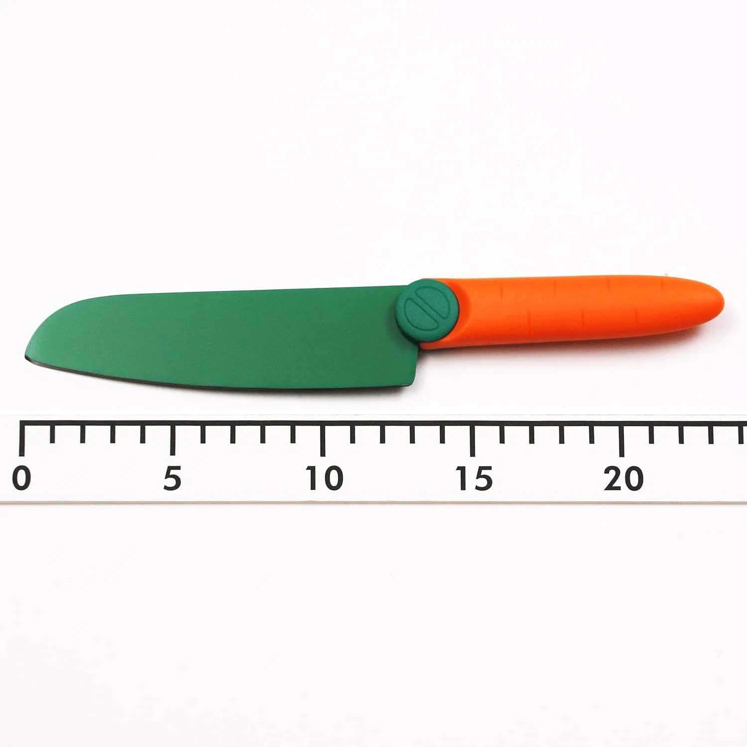 Детский кухонный нож «Carrot» 13 см оранжево-зеленого цвета от Satake Sangyou — фото 4