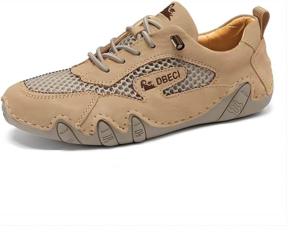 

Мужские повседневные кроссовки для улицы, дышащие, комфортные, водонепроницаемые, для походов, с сеткой, противоскользящие, легкие, летние, классические Asifn, коричневый