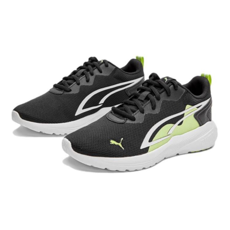 Детские кроссовки All-Day Active GS Low-top, черные/белые/зеленые Puma, черный — фото 2
