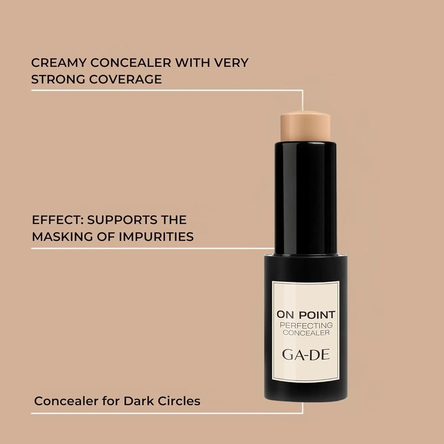 Консилер-стик GA-DE On-Point Perfecting Concealer Stick 52 оттенок biscuit 4.25 г — фото 3