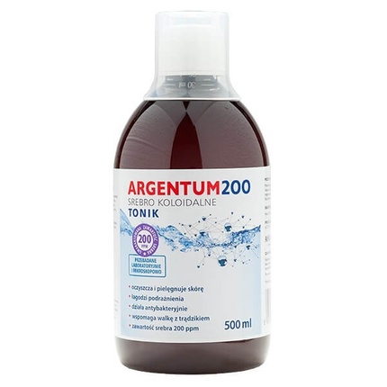 

Argentum200 Неионогенный коллоидный серебряный гель 200 ppm Жидкий тоник 500 мл Aura Herbals