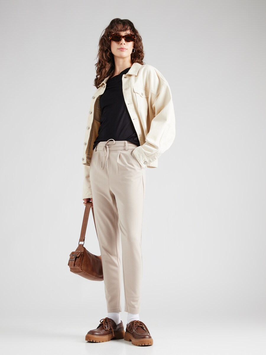 

Узкие брюки со складками спереди ONLY ONLPoptrash, кремовый