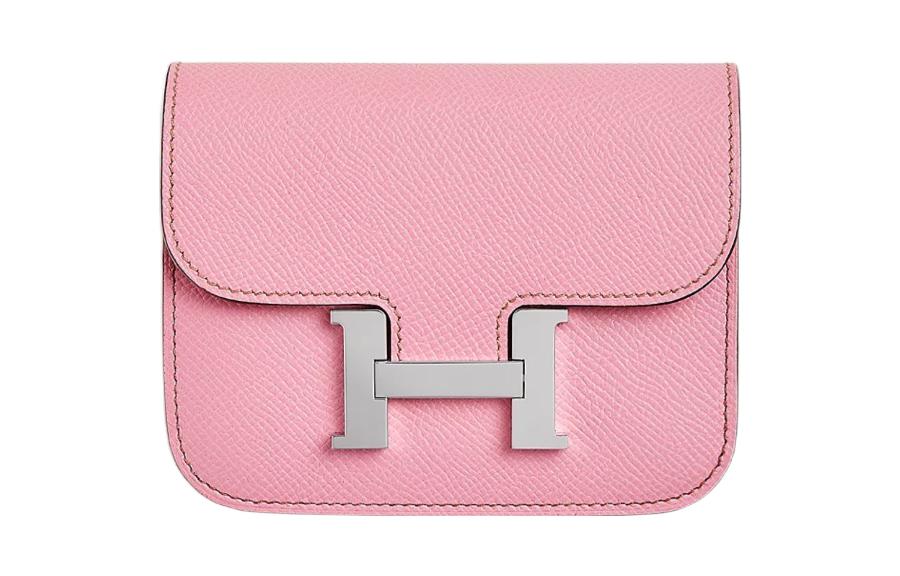 

Кожаная поясная сумка-кошелек Epsom 5P розовый HERMES