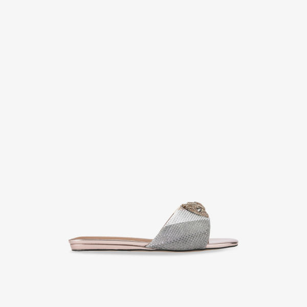 Сандалии плетеные Kurt Geiger London, серебряный / золотой