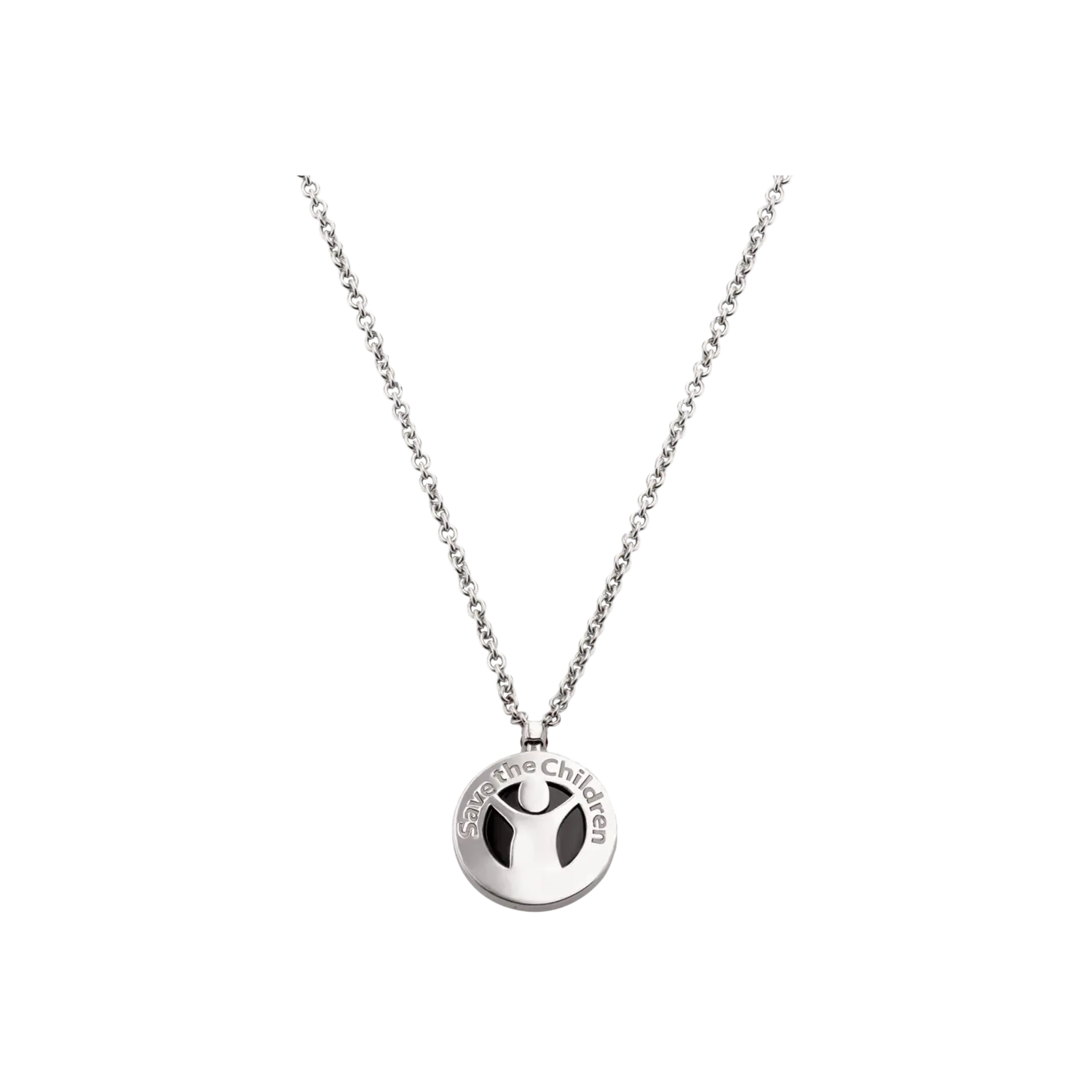 

Серебряное колье Bulgari Save the children с ониксом и рубиновой подвеской