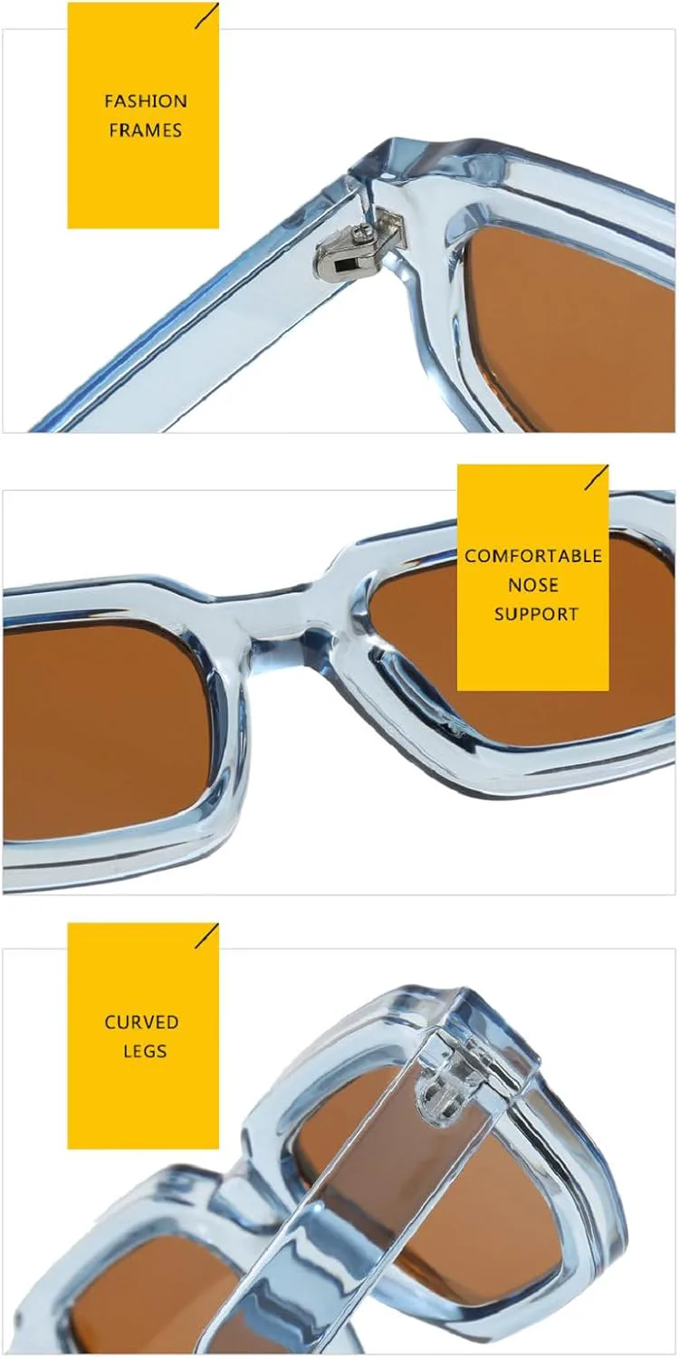 

Винтажные солнцезащитные очки в прямоугольной оправе для мужчин, модные ретро-очки с защитой от УФ-излучения UV400, женские защитные очки mincl, Red Gray