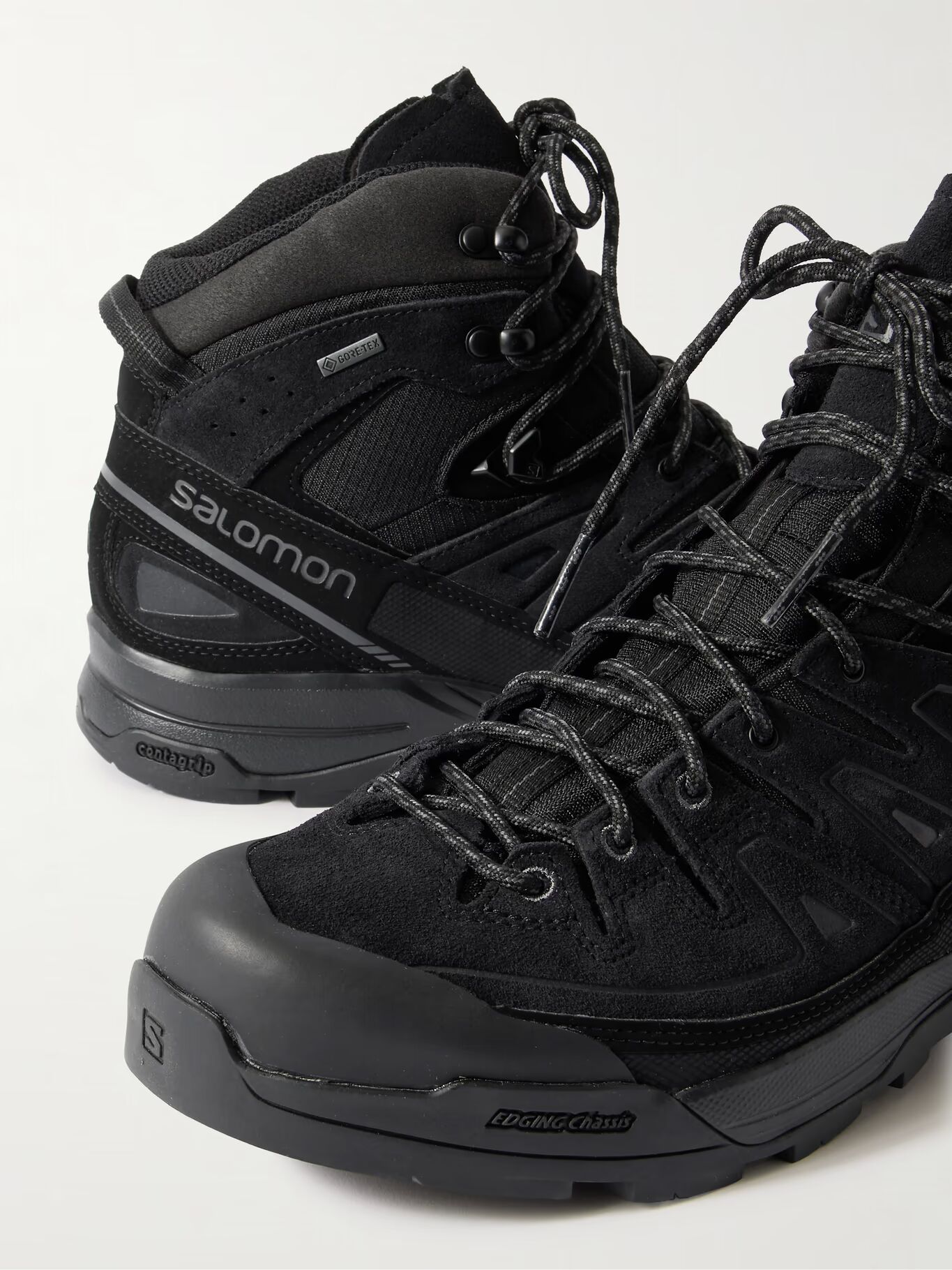 

Кроссовки X-ALP LTR GTX GORE-TEX из сетки и замши SALOMON, черный
