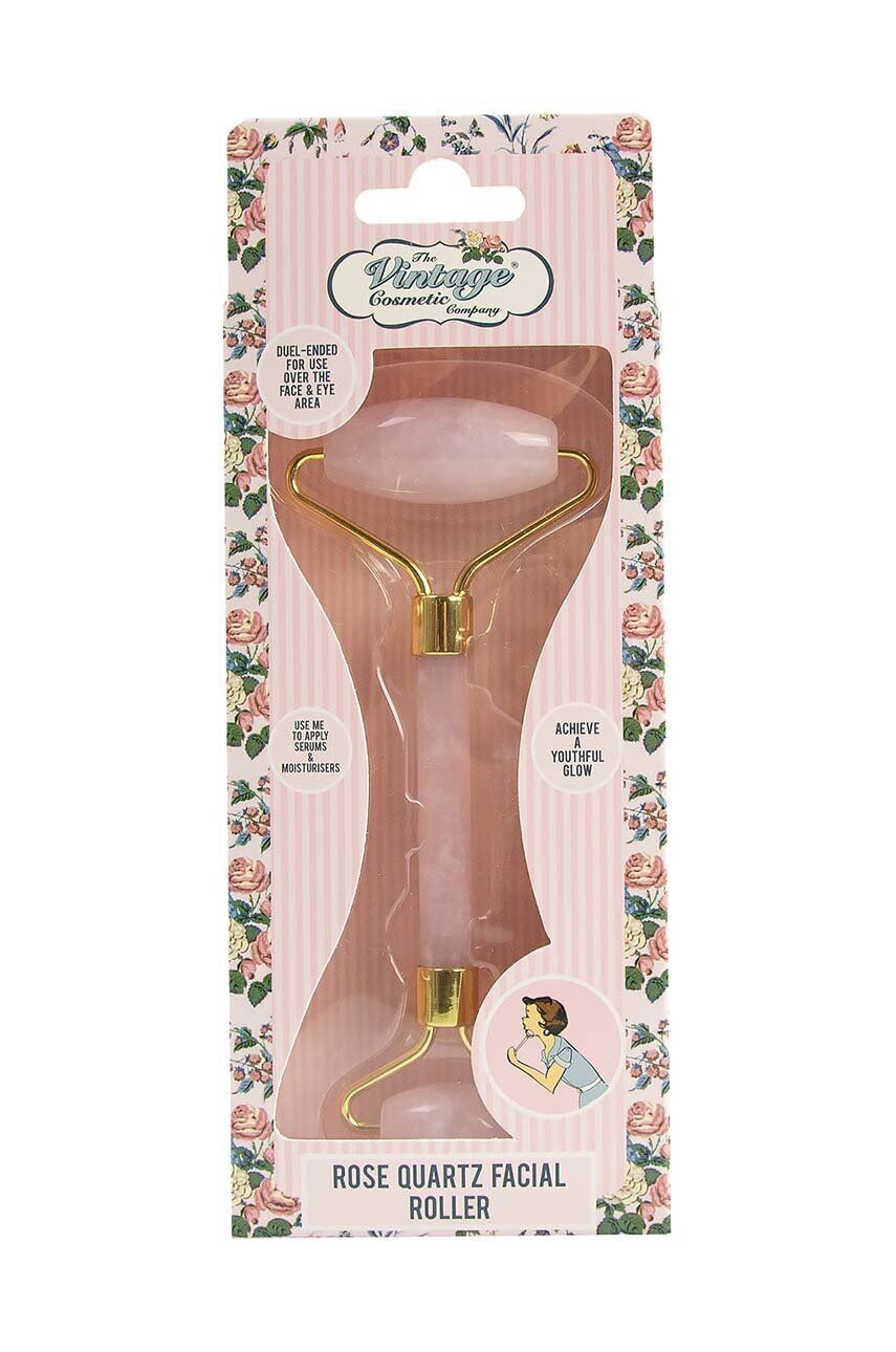 The Vintage Cosmetics Company Массажный ролик для лица из розового кварца, цвет rosa — фото 3