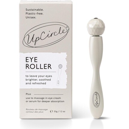 

Ролик для лица UpCircle Eye Face Roller 1 шт., металлический, без пластика, для темных кругов, отеков под глазами, с охлаждающим эффектом для улучшения циркуляции крови, для здорового сияния, устойчивый, многоразовый Upcircle