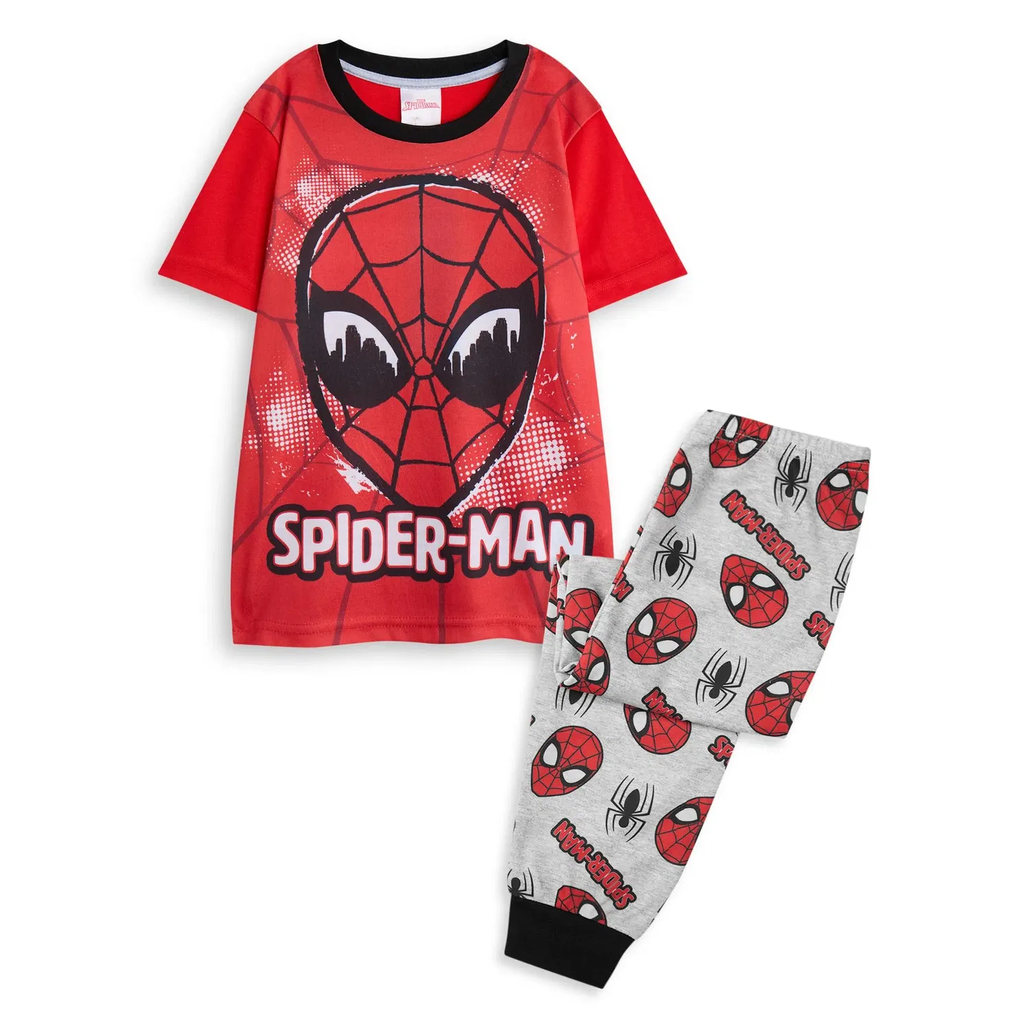 Пижама с коротким рукавом и длинными штанинами Marvel Spider-Man, красный
