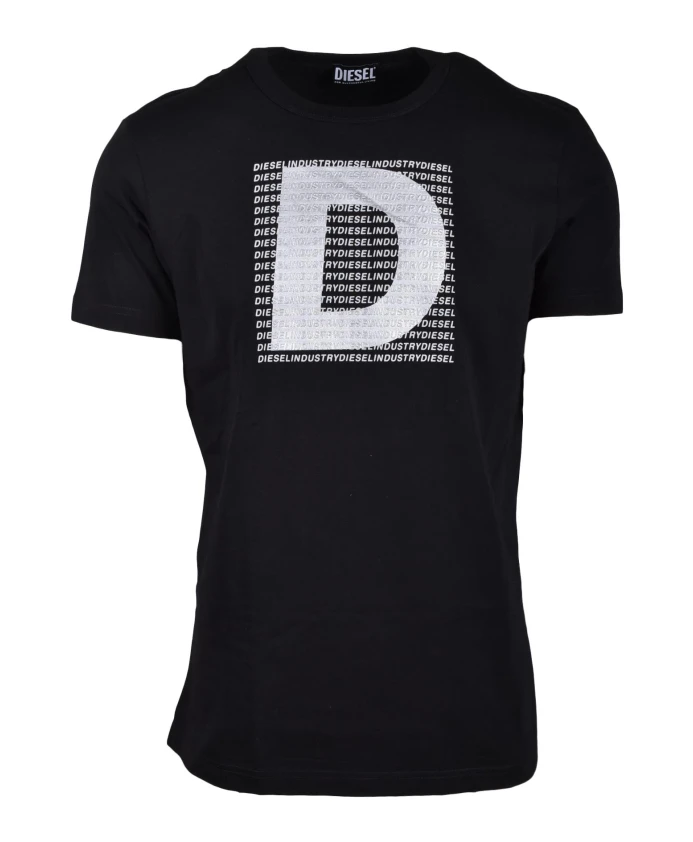 

Хлопковая футболка Diesel, черный