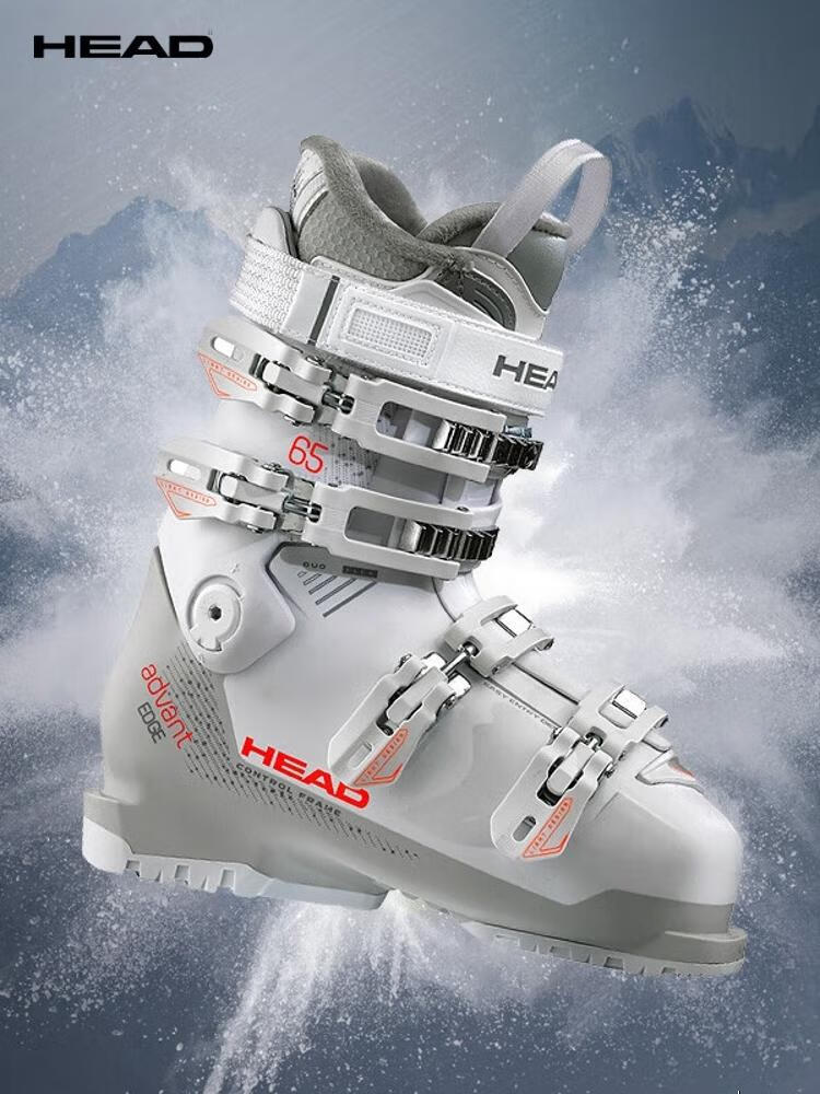 

Head Женские лыжные ботинки Double Board широкой посадки начального уровня EDGE65W для любой местности, белые и серые, размер 35