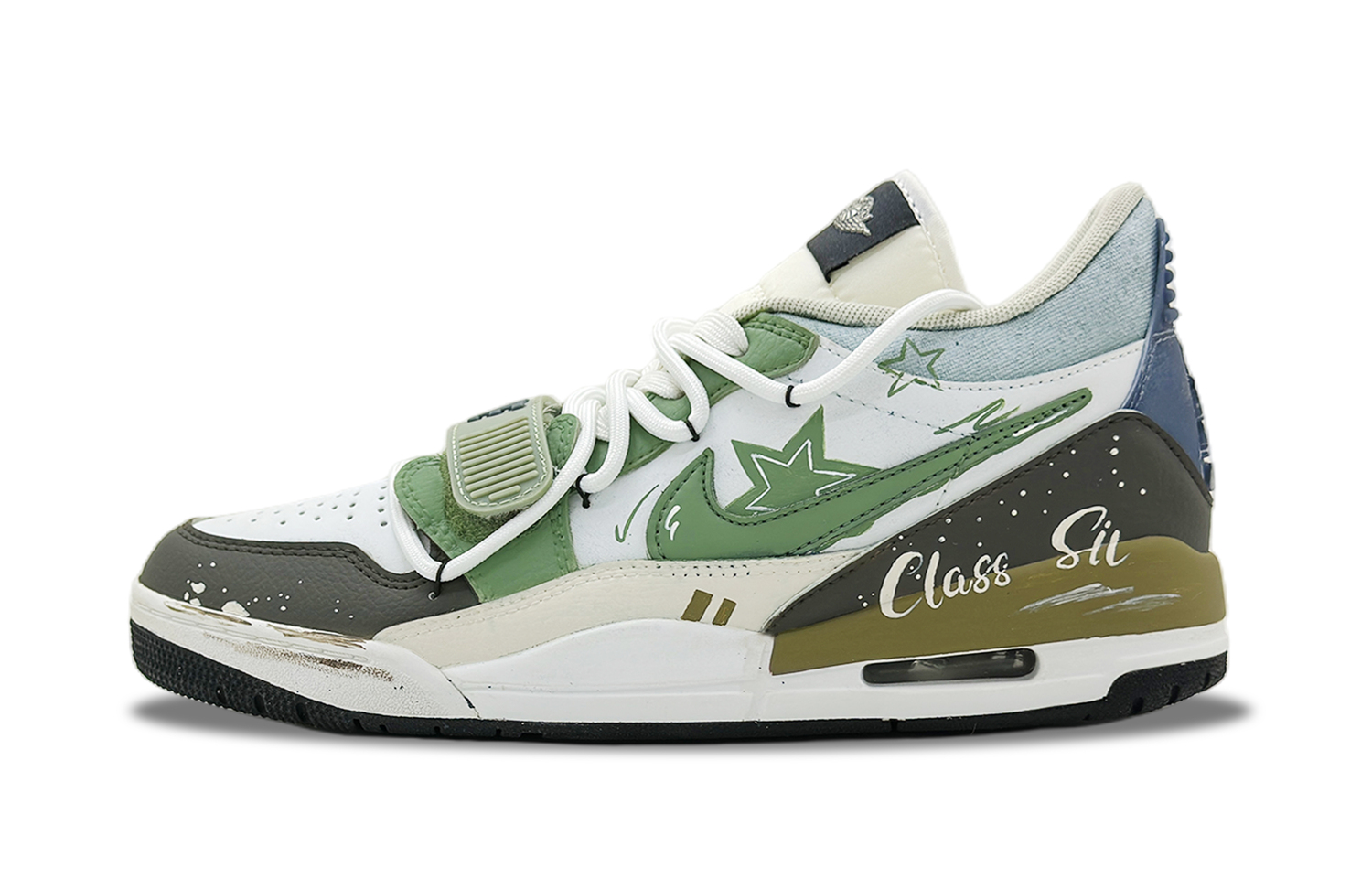 

Legacy 312 Funi Hoshino устойчивые к истиранию низкие баскетбольные кроссовки мужские Jordan, зеленый