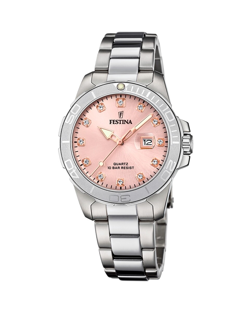 

F20503/2 Boyfriend Collection серебряные женские часы из стали Festina, серебро