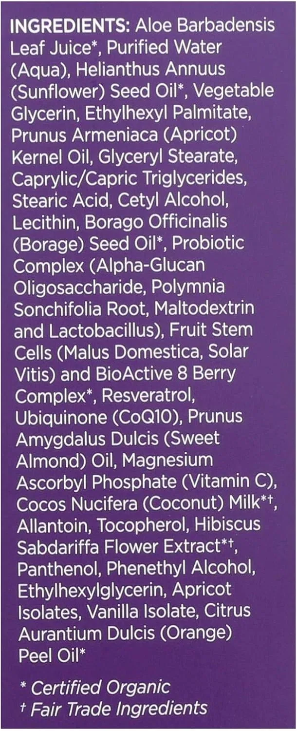Очищающее молочко для сухой чувствительной кожи Abrikos Probiotic Andalou Naturals 6 fl oz — фото 2