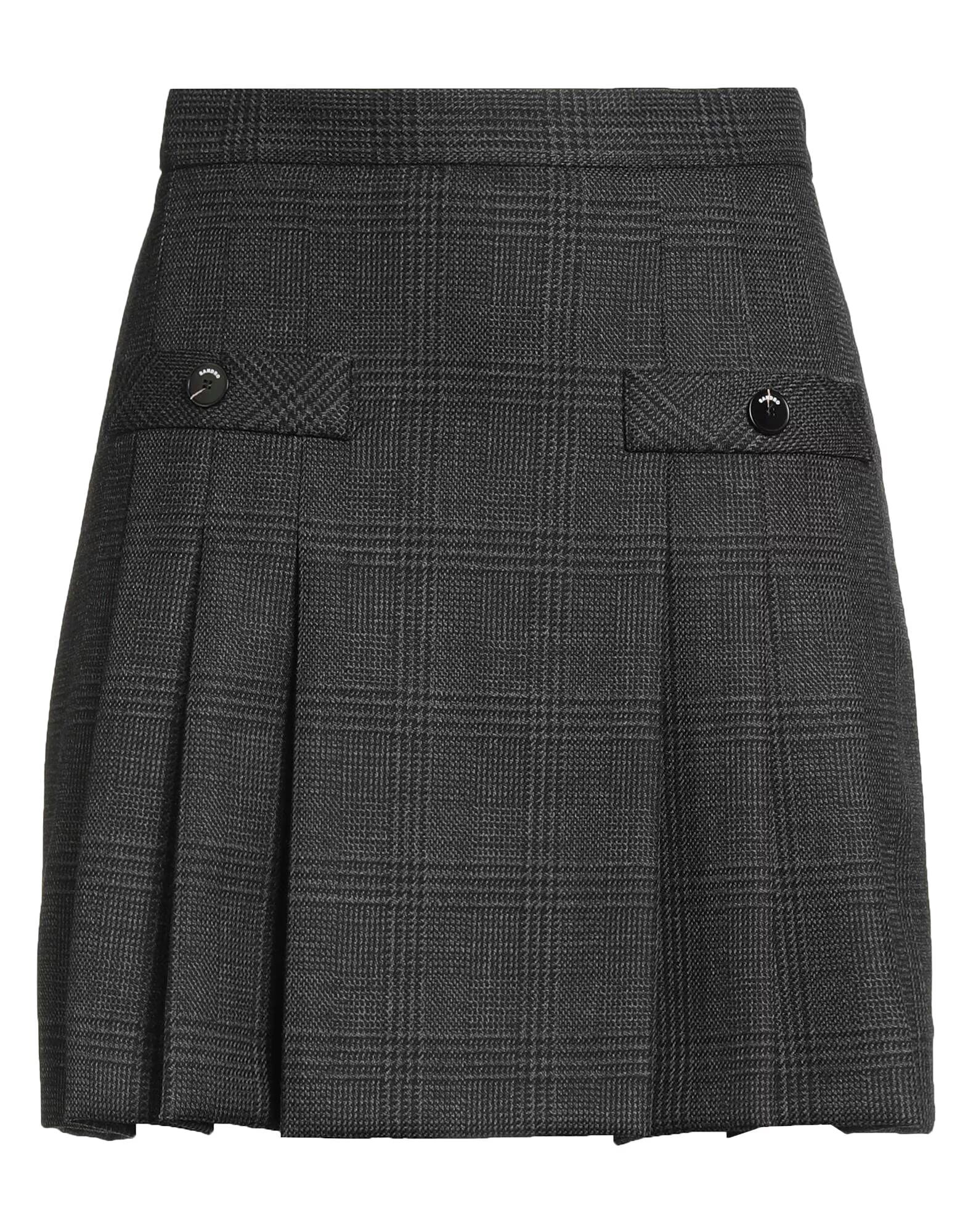 

Мини-юбка Sandro, угольно-серый