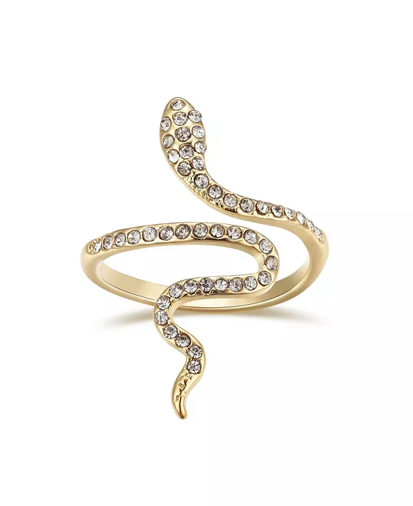 

Кольцо-Обход Crystal Snake Unwritten, gold-tone