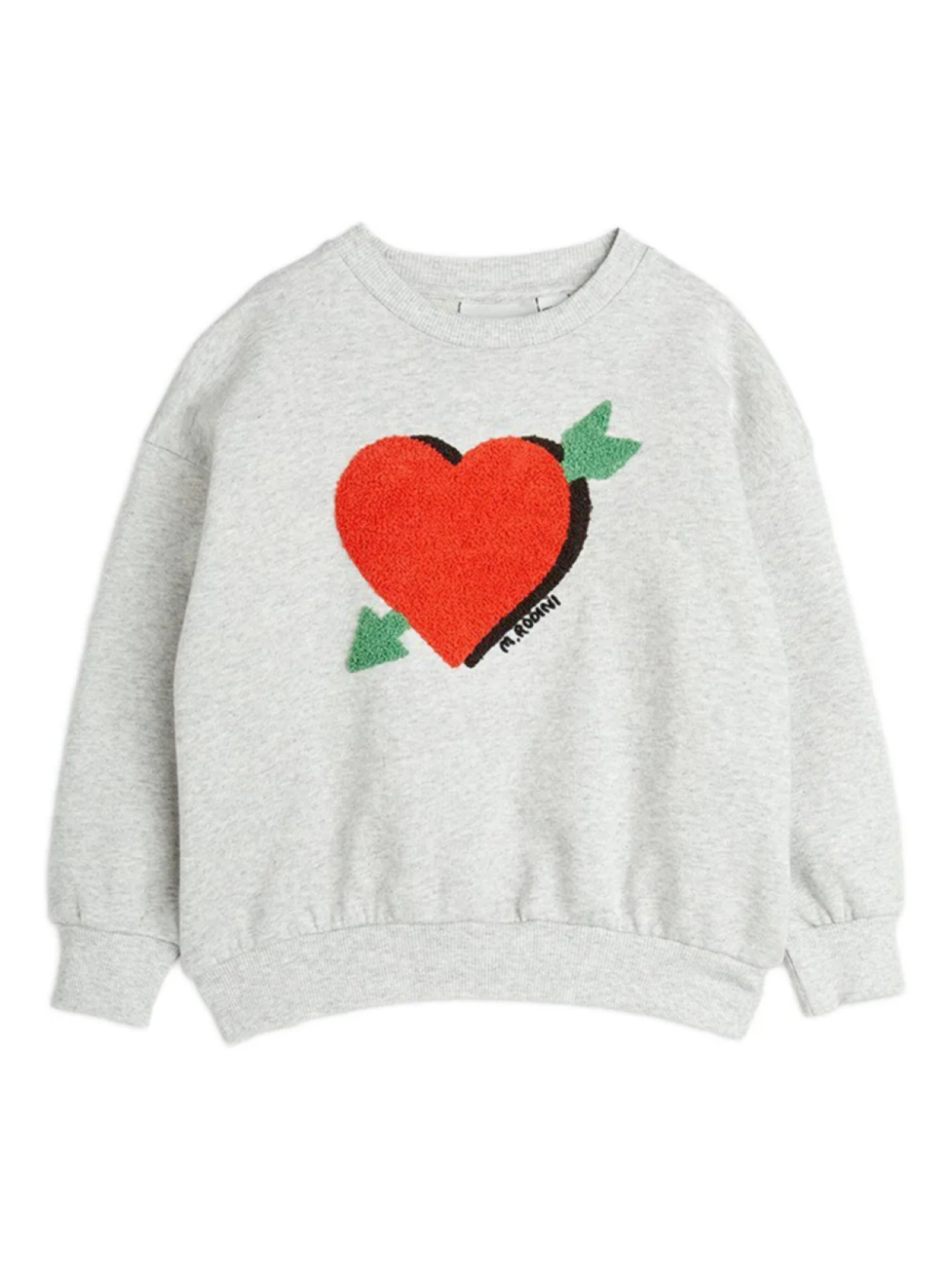 

Толстовка Mini Rodini Arrowed Heart, серый