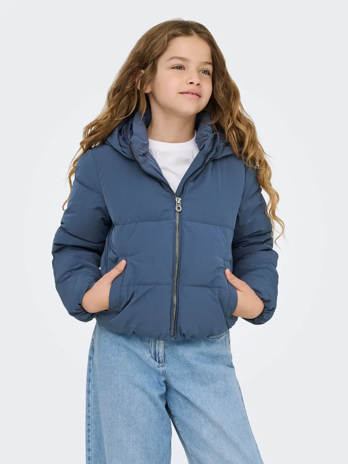 Пуховик стеганый KIDS ONLY, vintage indigo — фото 3