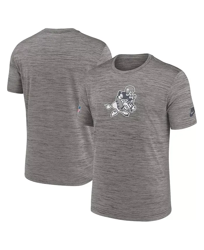 

Мужская футболка Heather Charcoal Dallas Cowboys 2023 Sideline Alternate Logo Performance Nike