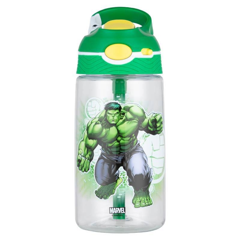 Свободная Marvel спортивная бутылка для воды пластиковый стакан Tritan материал 450мл Disney, Hulk — фото 3