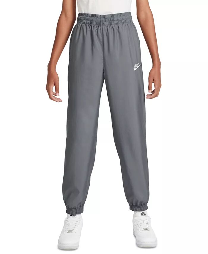 

Спортивные брюки-джоггеры Big Kids Sportswear Club Woven Nike, серый