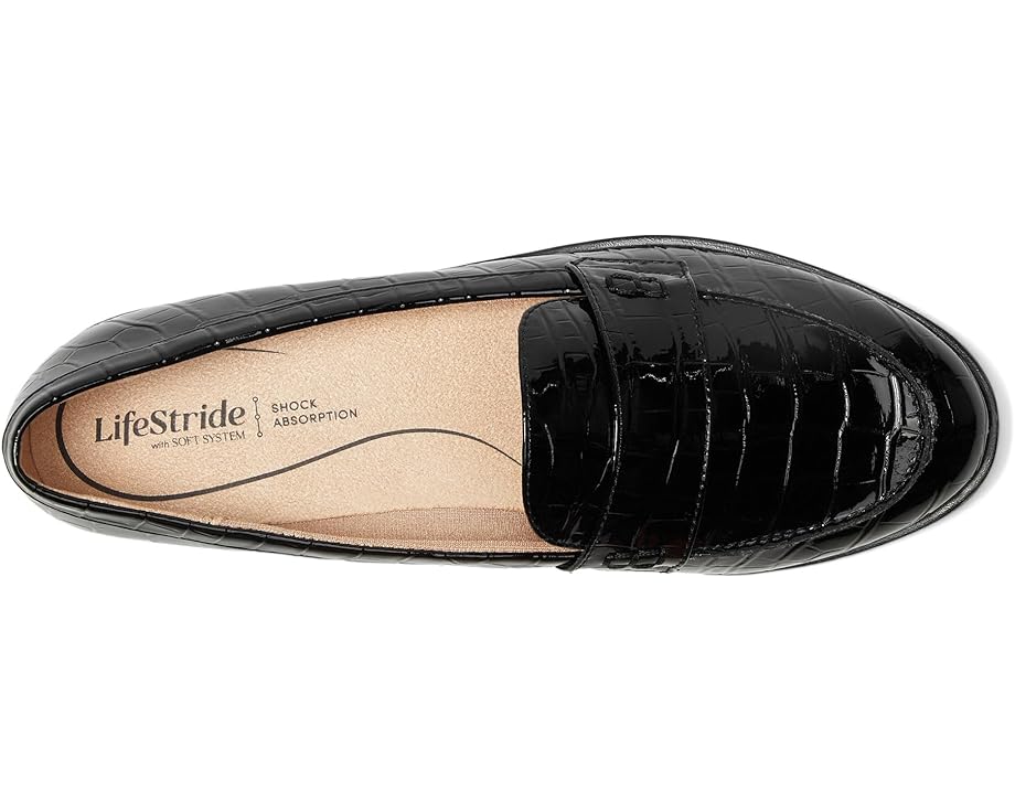Лоферы LifeStride Zee Loafer/Moc Shoes, цвет Black Croco — фото 2