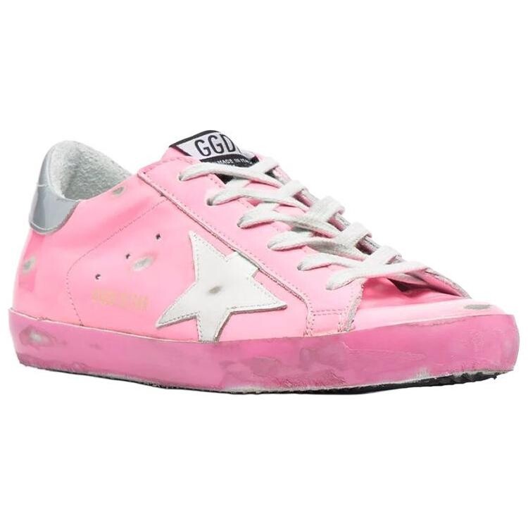 Кроссовки для скейтбординга Super-Star женские, низкие, розовые Golden Goose — фото 3