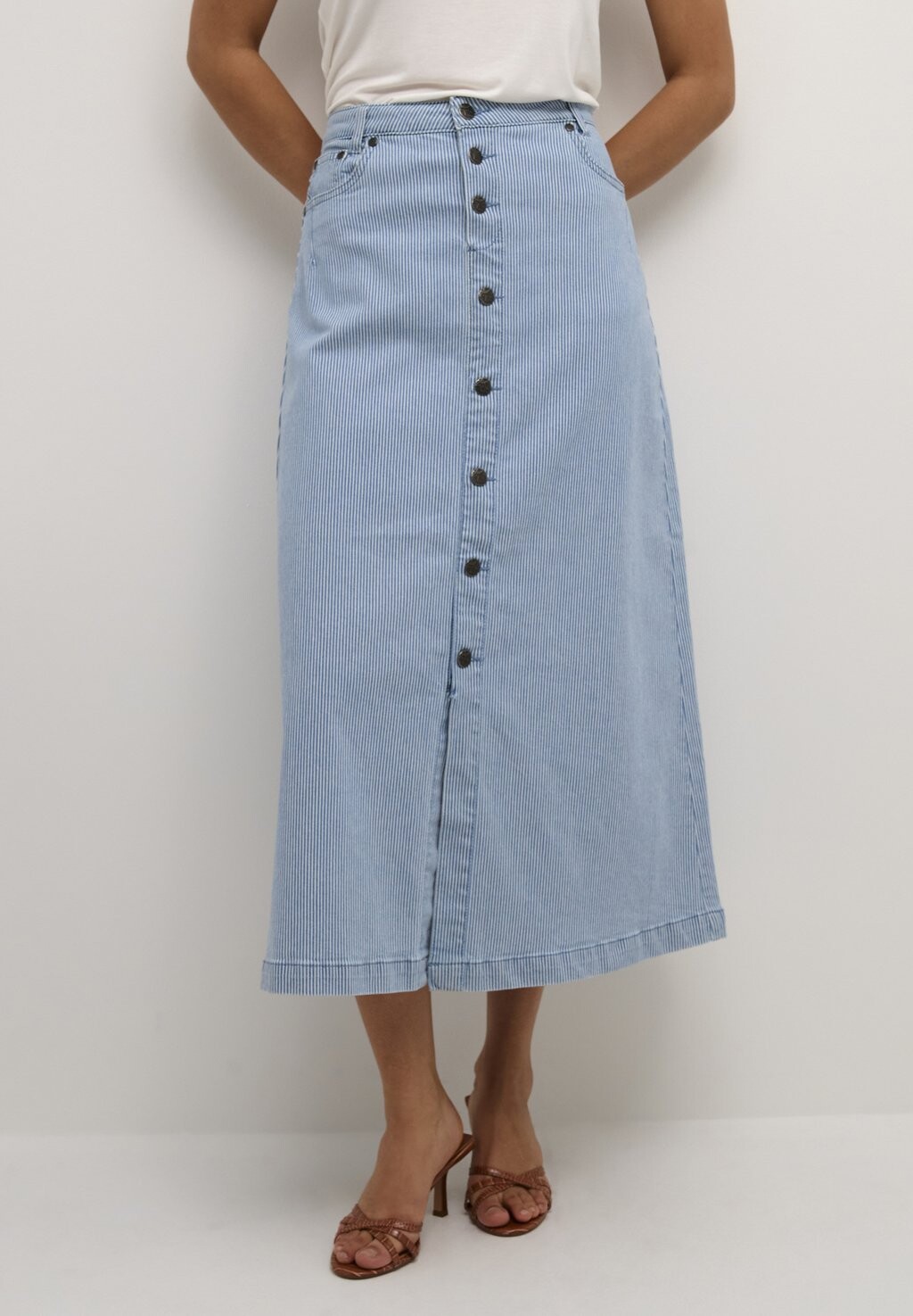 

Юбка А-силуэта Culture, цвет blue white stripe