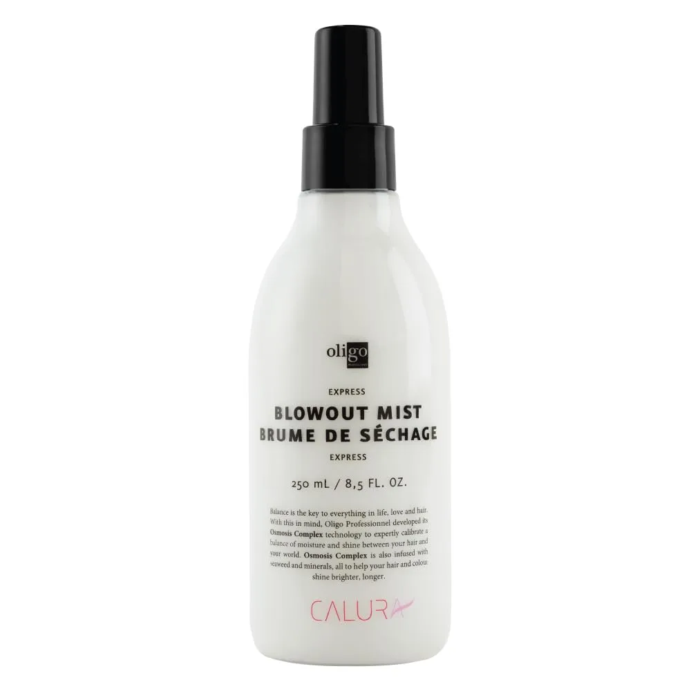 Calura Express Blowout Mist от Oligo Professional | Термозащитный спрей для волос с технологией Osmosis Complex | Минеральный термозащитный спрей для волос | Без сульфатов, 252 мл Oligo Professionnel