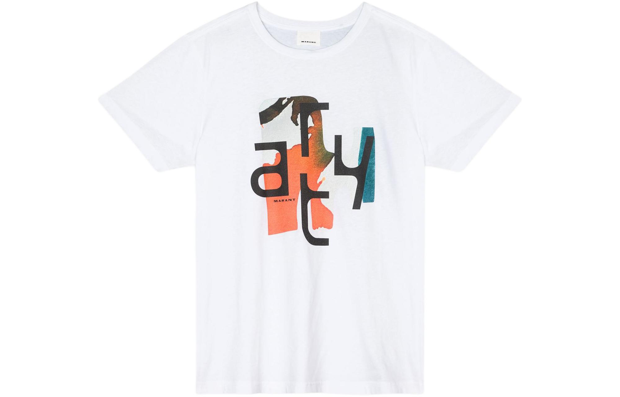 

Isabel Marant Мужская белая футболка, Белый, Isabel Marant Мужская белая футболка