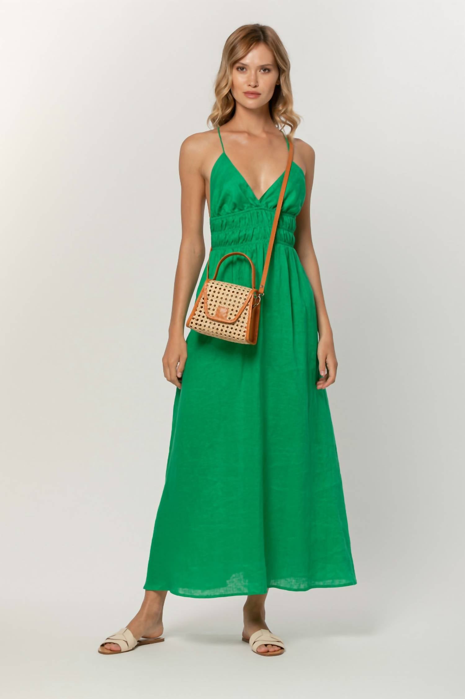 

Платье Adison в нефритовом цвете LUSANA, Jade