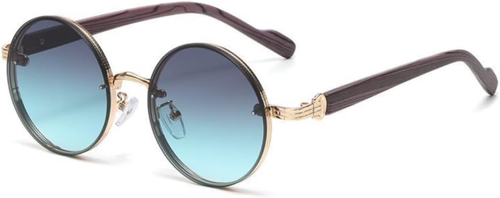 

Модные круглые солнцезащитные очки с классическим градиентом для активного отдыха на открытом воздухе, стильные, роскошные, в металлической оправе, с защитой от УФ-излучения UV400 HHZZYVY, Ttyj386-3