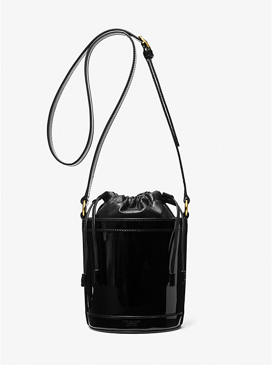 

Сумка-ведро Audrey Medium из лакированной кожи Michael Kors, черный