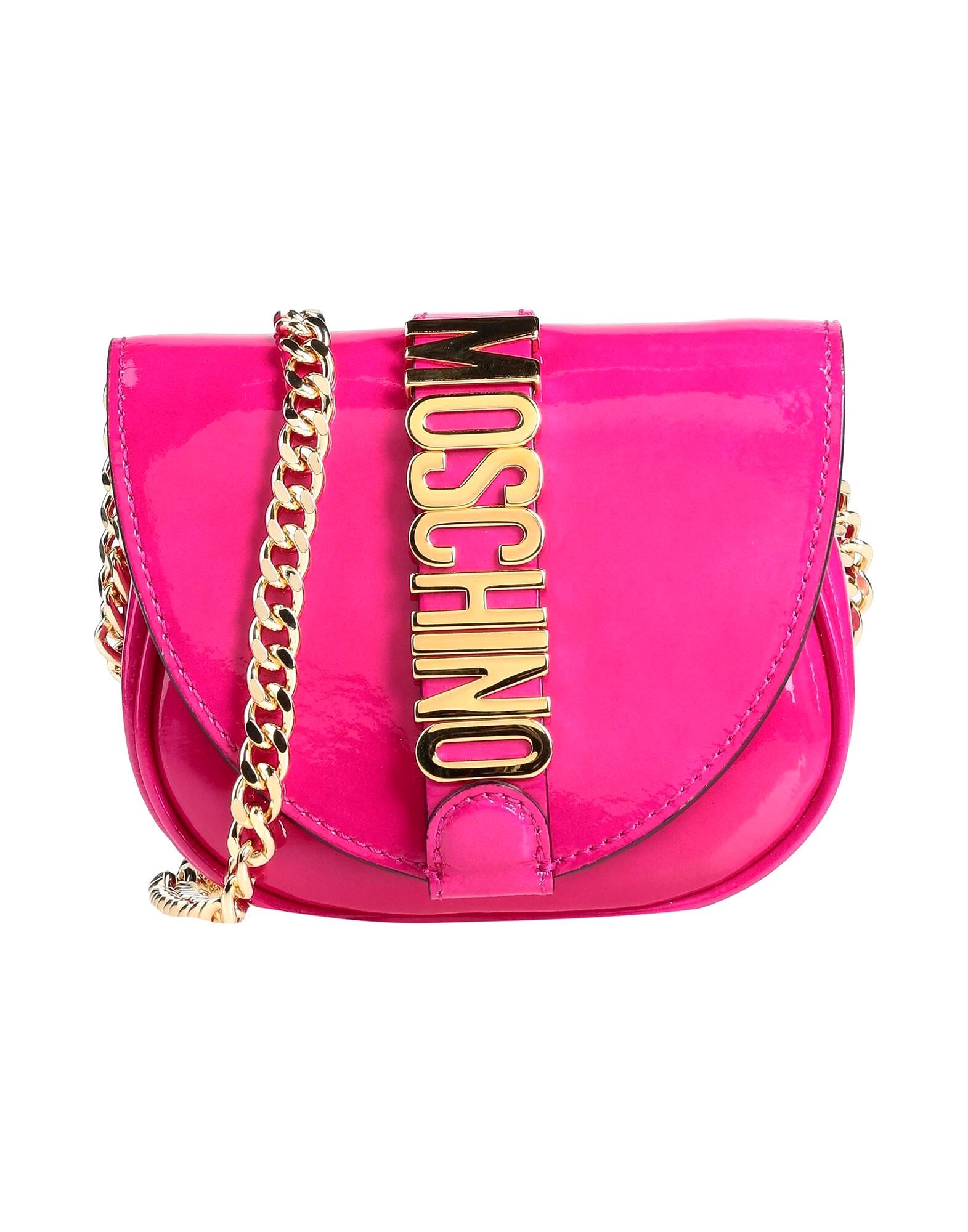 

Сумка через плечо Moschino, фуксия