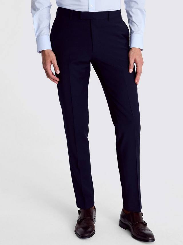 

Брюки для костюма из смеси шерсти x dkny slim fit Moss, синий