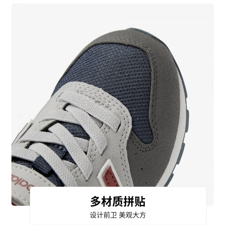 Кроссовки детские NB 996 V3 Low Top для бега New Balance, серый/синий — фото 3