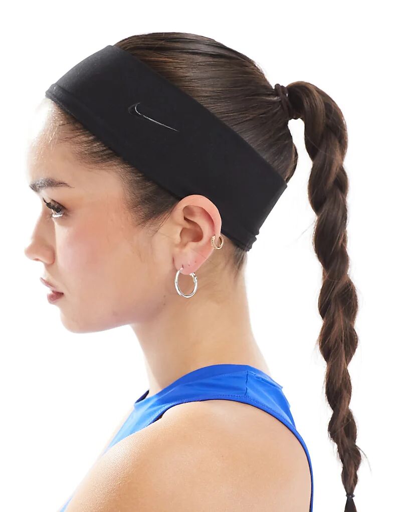 

Повязка на голову Nike Dri-Fit Fury Elevate черного цвета