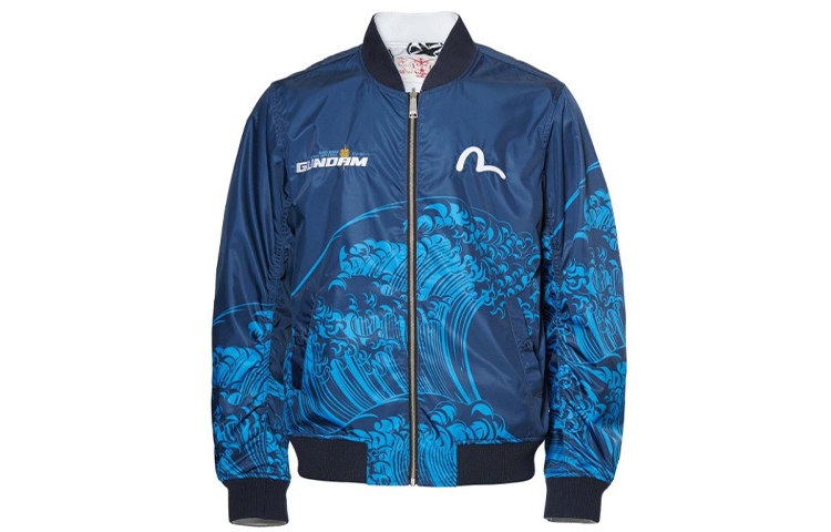 

EVISU Куртка мужская сине-белая двухцветная, Blue White Two-Tone