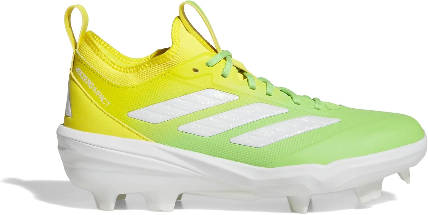 Мужские бейсбольные кроссовки Adidas Adizero Impact TPU Candy, белый/желтый — фото 4