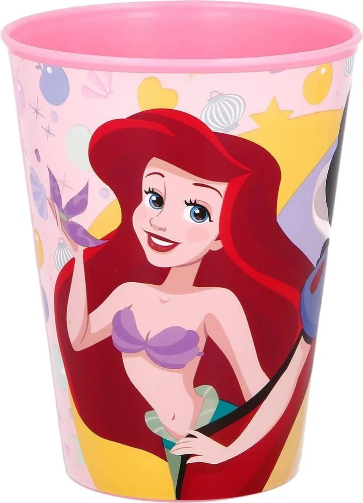 Кружка пластиковая Tataway Disney Princess Aurora Ariel 260 мл с носиком для питья Stor — фото 2