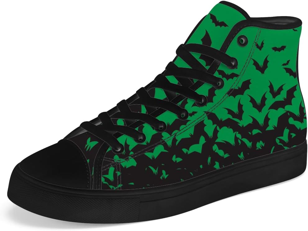 

Кеды Chebing Bat высокие на шнуровке для женщин и мужчин, повседневные кроссовки на высокой подошве, зеленый